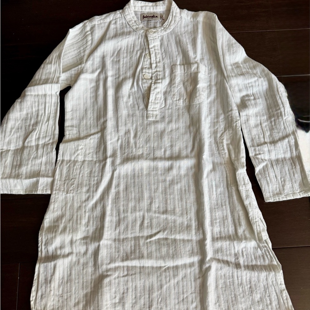 Fabindia Cream Off White Kurta